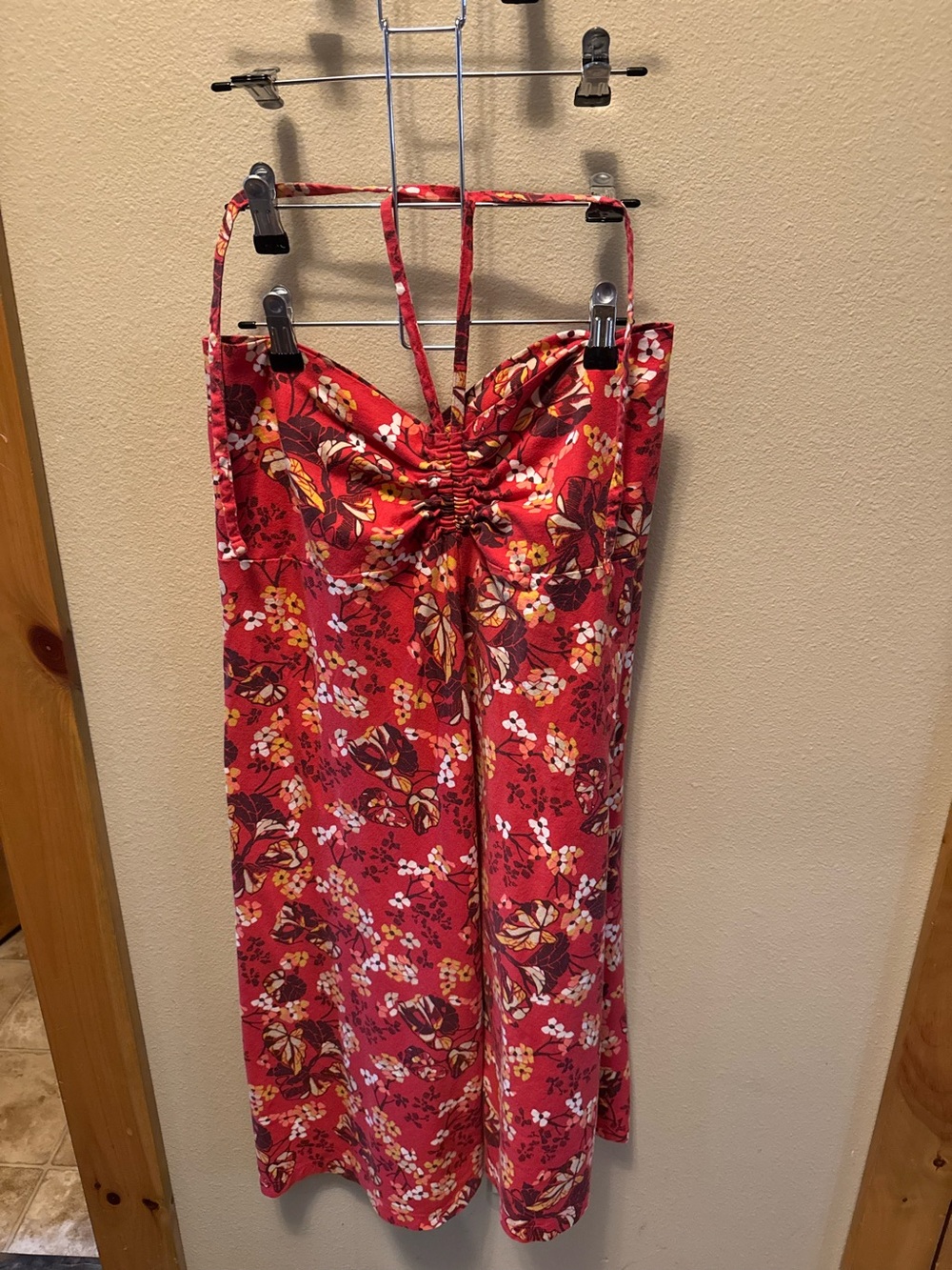 Patagonia Red Floral Dress/Skirt